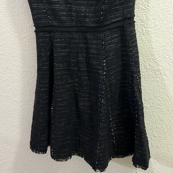 Rebecca Taylor Black Tweed Midi Dress - Picture 12 of 13